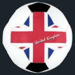 Royaume-Uni Football & British Flag / Sports<br><div class="desc">Soccer Ball : Royaume-Uni & Union Jack - Ball de football drapeau britannique nom personnalisé - amour mon pays,  équipe préférée,  champions de parc,  patriotes / fans de sport</div>