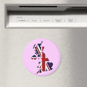 Royaume-Uni Mapped Refrigerator Magnet (In Situ (Lave-vaisselle))