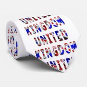 Royaume-Uni Mot avec Cravate de texture de drapeau (Roulé)
