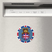 Royaume-Uni Pocket Bear Magnet (In Situ (Lave-vaisselle))