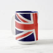 Royaume-Uni Union Jack Patriotic Coffee Mug (Devant gauche)