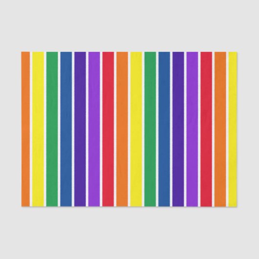 ROYGBIV Gestreept Tissuepapier (Voorkant)