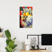 Rozanova - Compositie Met Kaarten 1915 Poster (Thuiskantoor)