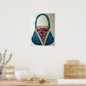 Rozanova - Design of Women's Bag 1917 Poster (Keuken)