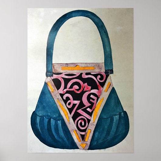 Rozanova - Design of Women's Bag 1917 Poster (Voorkant)