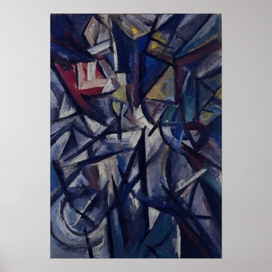 Rozanova - Landschap Futurist Composition 1913 Poster (Voorkant)