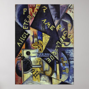 Rozanova - Metronome 1915 Poster