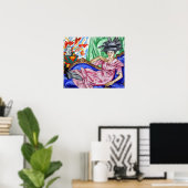 Rozanova - portret van zuster Anna 1912 Poster (Thuiskantoor)