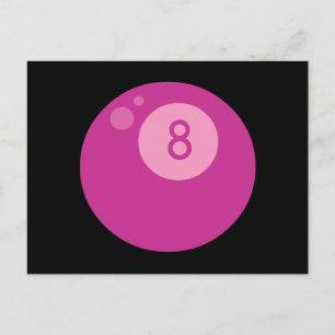 roze8bal briefkaart