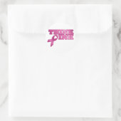 roze_03 ronde sticker (Tas)