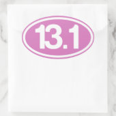 Roze 13.1 halve marathon Sticker (Tas)