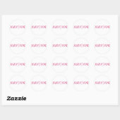 roze_14 ronde sticker (Vel)