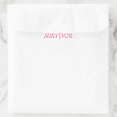 roze_14 ronde sticker (Tas)