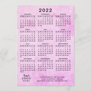 Roze 2022 Agenda Uw Logo bedrijf Programma