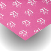 Roze 21ste verjaardag Fancy Font Tissue Paper Tissuepapier