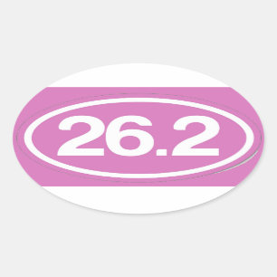 Roze 26.2 Full marathon sticker