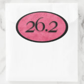Roze 26.2 marathon sticker van Vetro (Tas)