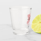 Roze 30e verjaardag Shot Glass Glas (Links)
