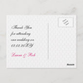 roze 3 aces vegas bruiloft Dank u kaarten (Achterkant)