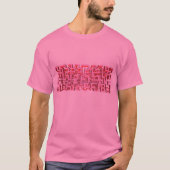 Roze 3D Doolhof T-Shirt (Voorkant)