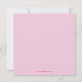 Roze 4 Foto's - Aankondiging van geboorte (Achterkant)