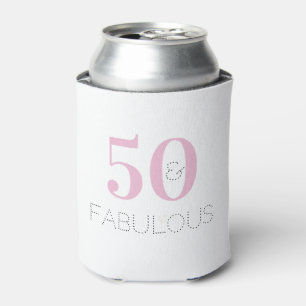 Roze 50 en Fabulous Chic Birthday Blikjeskoeler