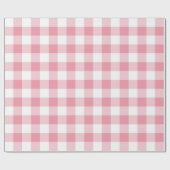 Roze 5 cm geruite check cadeaupapier (Vlak)