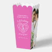 Roze 5e trouwdag Toermalijn twee foto's Bedankdoosjes (Voorkant)