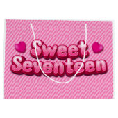 Roze 70 grote cadeautas (Achterkant)