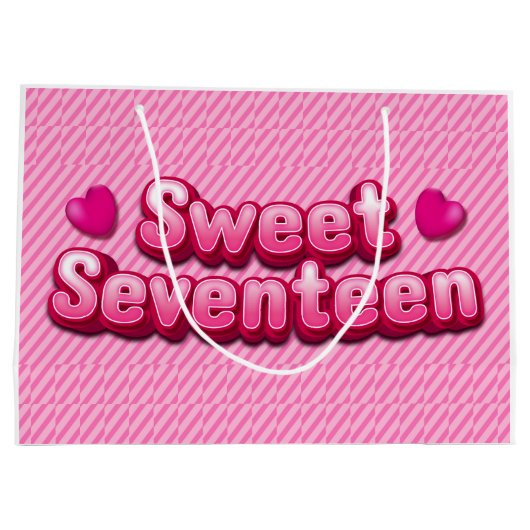 Roze 70 grote cadeautas (Achterkant)