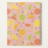 Roze 80’s citrusvruchten plakjes planner (Achterkant)