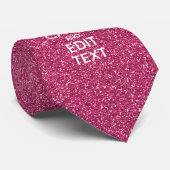 Roze, aangepaste KEEP CALM EN Jouw tekst Stropdas (Opgerold)