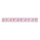 Roze Aangepaste Kledinglabel voor handgemaakt item Grosgrain Lint (Voorkant)
