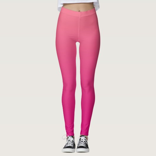 Roze Aangepaste Leggings (Voorkant)