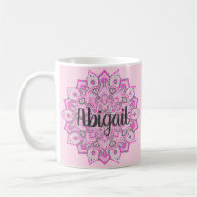 Roze aangepaste Mandala-Mok