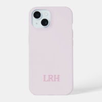 Roze Aangepaste Monogram Moderne Gelaagde Initiale