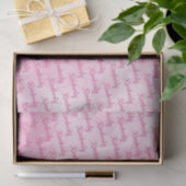 Roze aangepaste naam op maat tissuepapier (Geschenk)