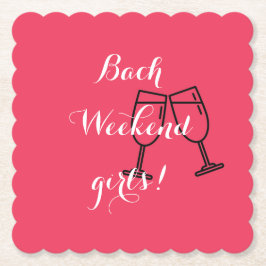 roze aangepaste papieren onderzetters voor vrijgez