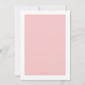 Roze aankondiging van het vervoer van Baby (Achterkant)