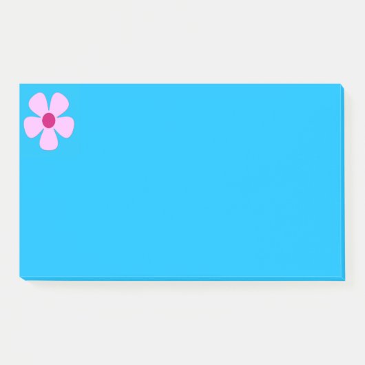 Roze aantekeningen voor blauw postit post-it® notes (Voorkant)