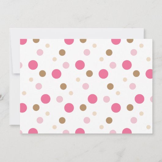 Roze aap tweede uitnodiging van de tweede verjaard (Achterkant)