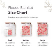 Roze Aardbei Custom Naam Meisjes Fleece Deken