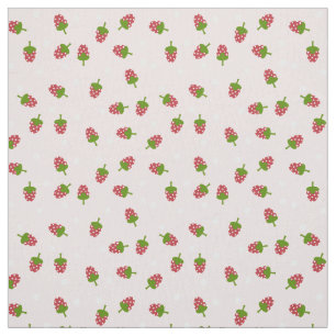 Roze aardbei Cute Pattern Kawaii Girly Stof