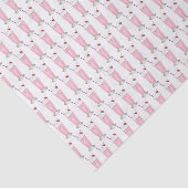 Roze aardbei Ice Cream Shake Milkshake Dessert Tissuepapier (Detail)