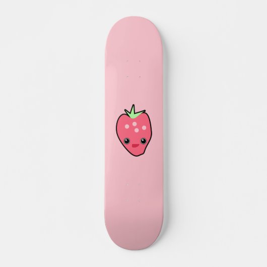 Roze aardbei Kawaii Skateboard (Voorkant)