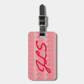 Roze aardbei Korstaart Ice Cream Popsiche Bagagelabel (Voorkant verticaal)