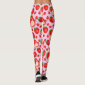 Roze aardbei leggings (Achterkant)