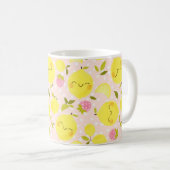 Roze aardbei Lemon Mok (Voorkant rechts)