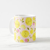 Roze aardbei Lemon Mok (Voorkant links)
