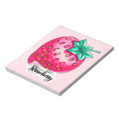 Roze aardbei notitieblok (Gedraaid)